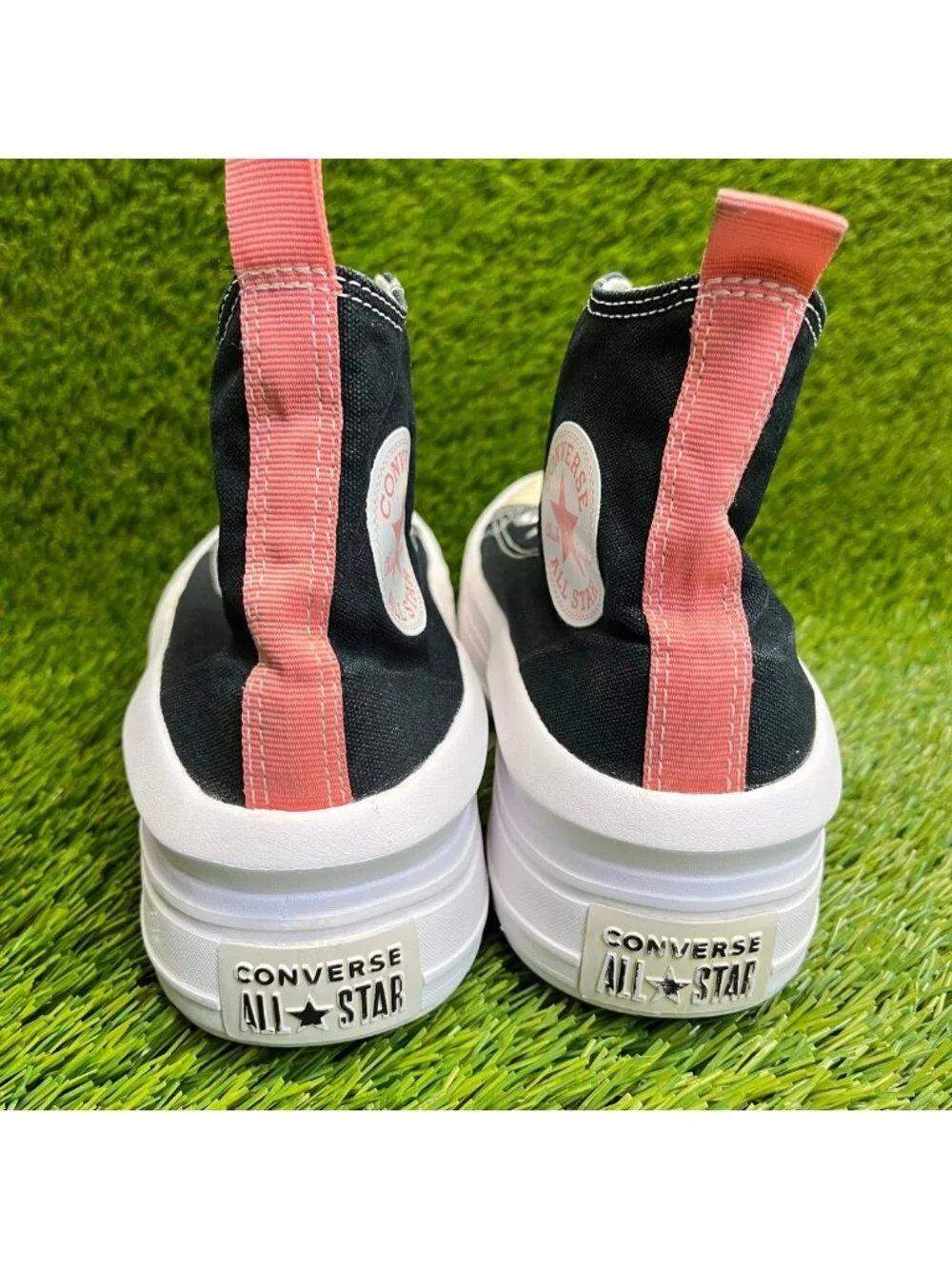 Converse CTAS Move Hi Platform Girls Size 5Y Black Pink Athletic Shoes Sneakers